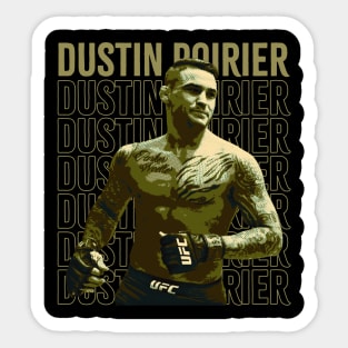 retro dustin poirier Sticker